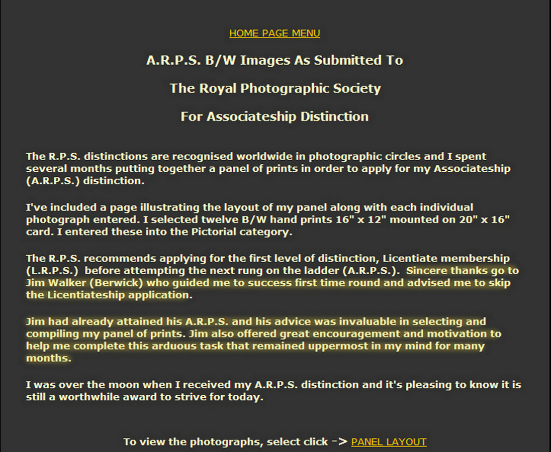 A.R.P.S. Panel info1