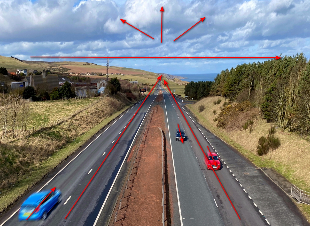 Lamberton Bride on the A1, towards Eyemouth