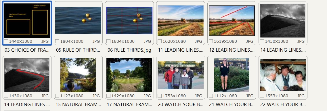 An example displaying several elements of composition. 